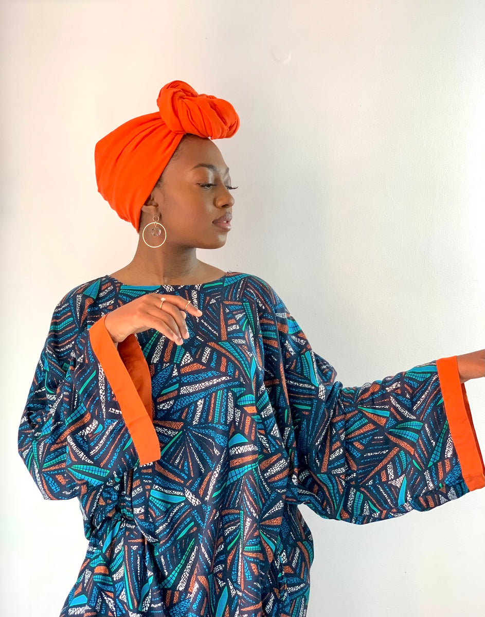 Bold African Print Long Sleeve Baati – BAATICO