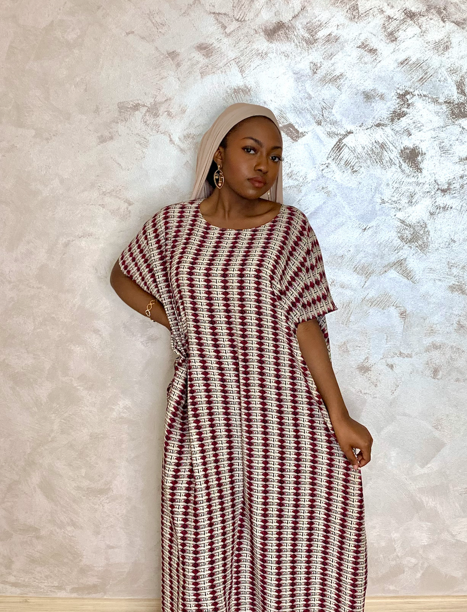 Cream & Hot Pink Diamond Print Baati – BAATICO
