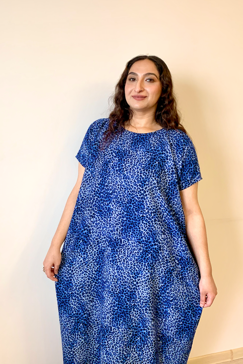 Navy Leopard Print Baati – BAATICO Navy Leopard Print Baati – BAATICO